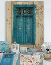 Vintage Door in Tunesia - Vintage Print on Natural Pine Wood