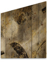 Glam Gold Desert Neutral - Modern & Contemporary Print on Natural Pine Wood