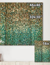 Blocked Abstract - Nautical & Coastal Print on Natural Pine Wood
