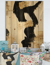 Glam Collage II - Modern & Contemporary Print on Natural Pine Wood