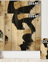 Glam Collage II - Modern & Contemporary Print on Natural Pine Wood