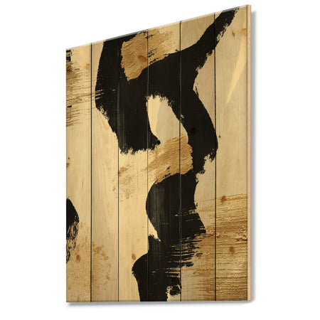 Glam Collage II - Modern & Contemporary Print on Natural Pine Wood