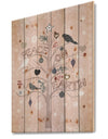 The Embellished Christmas Tree, Peace on Earth - Print on Natural Pine Wood