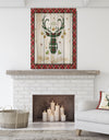 Christmas Wish composition on Plaid - Print on Natural Pine Wood