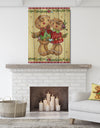 Christmas Gingerbread Love - Print on Natural Pine Wood