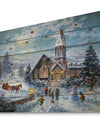 Christmas worship, Parents Pray, Children Play - Print on Natural Pine Wood