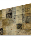 Multicolor Twin City - Glam Print on Natural Pine Wood