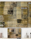 Multicolor Twin City - Glam Print on Natural Pine Wood