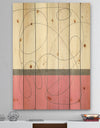 GeometricNeapolitan I - Shabby Chic Print on Natural Pine Wood