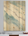 Modern Abstract Drift - Cottage Print on Natural Pine Wood