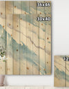 Modern Abstract Drift - Cottage Print on Natural Pine Wood