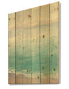 From the Shore - Traditional Print on Natural Pine Wood