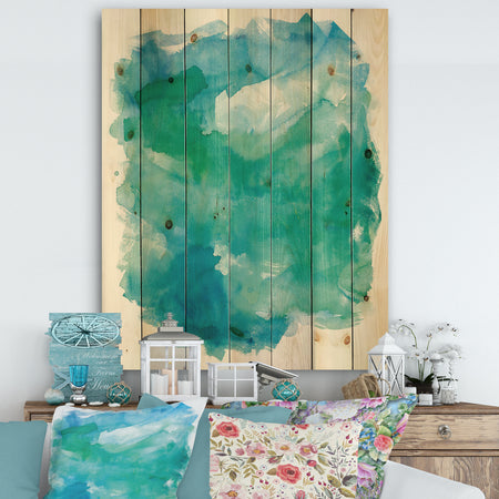 Sea Glass - Traditional Print on Natural Pine Wood
