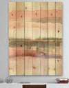 Influence of Line and Color - Traditional Floral Print on Natural Pine Wood