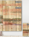 Influence of Line and Color - Traditional Floral Print on Natural Pine Wood