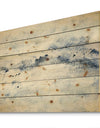 Blue Wipe Out - Traditional Print on Natural Pine Wood