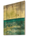 Beyond the Horizon I - Traditional Landscape Print on Natural Pine Wood