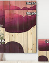 Paint of Magenta Stone - Shabby Chic Print on Natural Pine Wood