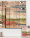 Influence of Line and Color Gold Bright - Shabby Chic Print on Natural Pine Wood