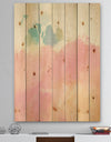 Pink Dream - Modern & Contemporary Print on Natural Pine Wood