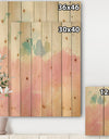 Pink Dream - Modern & Contemporary Print on Natural Pine Wood