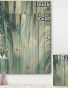 Blue Modern Water III - Modern Transitional Print on Natural Pine Wood