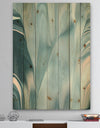 Blue Modern Water I - Modern Transitional Print on Natural Pine Wood