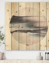 Circle Marble I - Modern Geometric Print on Natural Pine Wood