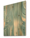 Abstract Water I - Modern Transitional Print on Natural Pine Wood