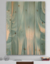 Abstract Water I - Modern Transitional Print on Natural Pine Wood