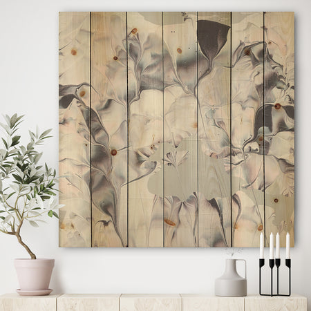 Light and Shadow III - Modern Farmhouse Print on Natural Pine Wood