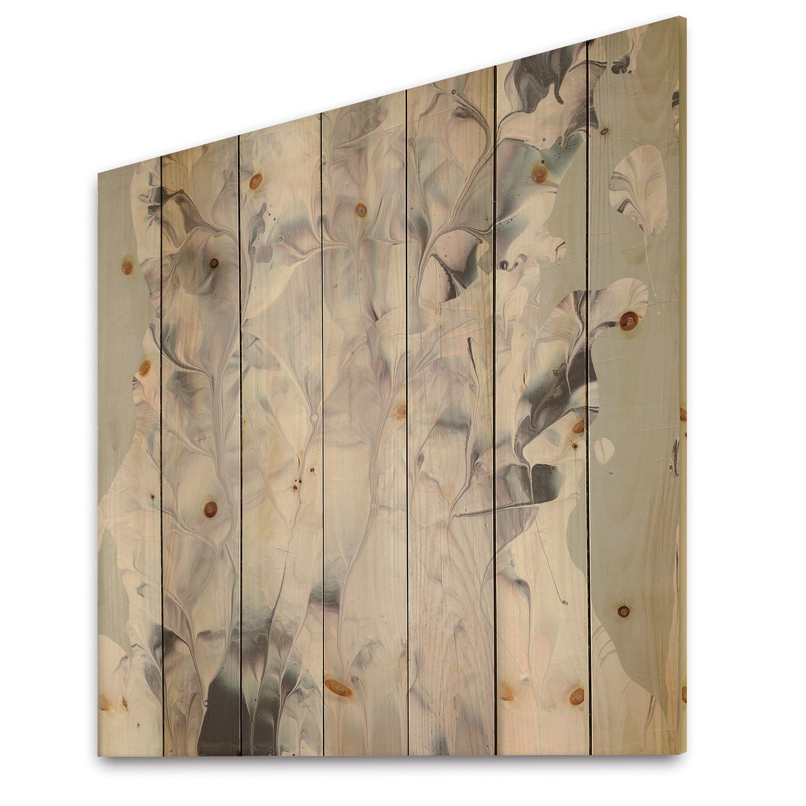 Light and Shadow II - Modern Farmhouse Print on Natural Pine Wood
