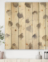 Brown Nougat - Geometric Print on Natural Pine Wood