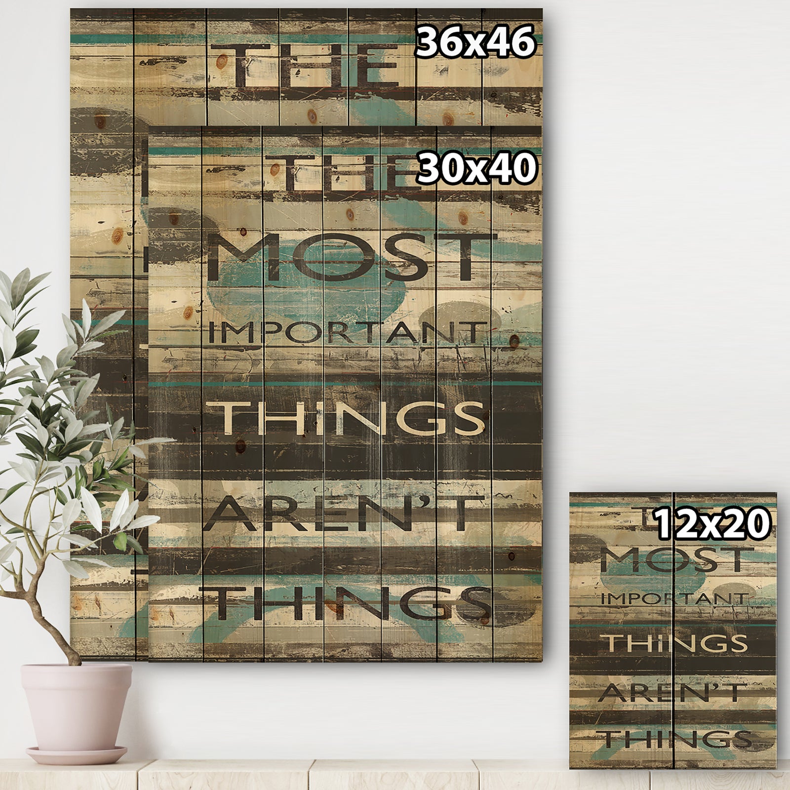 Blue Zephyr Quote II - Cottage Inspirational Print on Natural Pine Wood