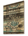 Blue Zephyr Quote I - Cottage Inspirational Print on Natural Pine Wood