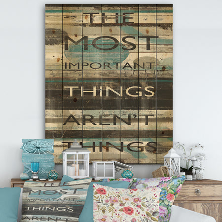 Blue Zephyr Quote I - Cottage Inspirational Print on Natural Pine Wood