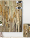 Porch & Den Silver and Yellow Birch Forest II - Cottage Print on Natural Pine Wood