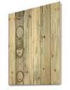 Whitewashed Syrah - Modern Geometric Print on Natural Pine Wood