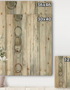 Whitewashed Syrah - Modern Geometric Print on Natural Pine Wood