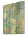 Running Water III - Traditional Print on Natural Pine Wood