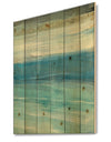 From the Shore IV - Nautical & Beach Print on Natural Pine Wood