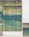 From the Shore IV - Nautical & Beach Print on Natural Pine Wood