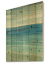From the Shore III - Nautical & Beach Print on Natural Pine Wood