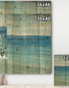 From the Shore III - Nautical & Beach Print on Natural Pine Wood