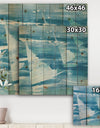 From the Shore I - Nautical & Beach Print on Natural Pine Wood