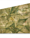 Tropical Canopy II Green - Traditional Print on Natural Pine Wood