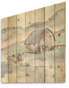 Farmhouse Barn Grey IV - Modern Farmhouse Print on Natural Pine Wood