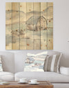 Farmhouse Barn Grey IV - Modern Farmhouse Print on Natural Pine Wood