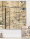 Farmhouse Barn Grey IV - Modern Farmhouse Print on Natural Pine Wood