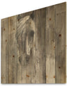 Farmhouse Horse - Modern Farmhouse Print on Natural Pine Wood